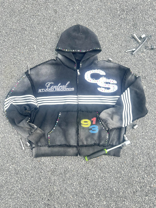 "CENTRAL RECORDS V2"HOODIE